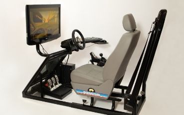 Exhibición de simulador de conducción marca Bernstein Exhibición de simulador de conducción marca Bernstein